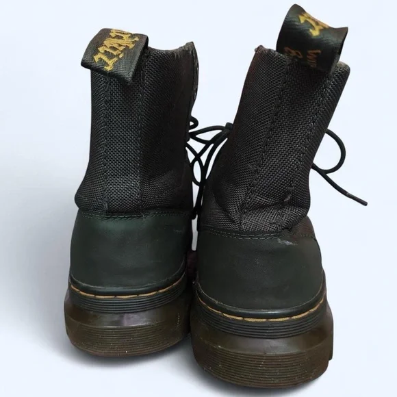 Dr. Martens Dark Olive Lace-Up Combat Boots - Picture 2 of 8